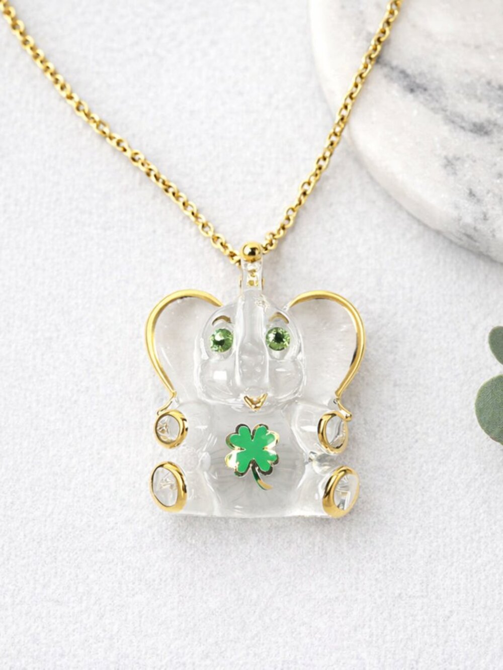 Lucky Elephant Necklace Good Luck Gift Protection Elephant Jewelry Gift for Her
